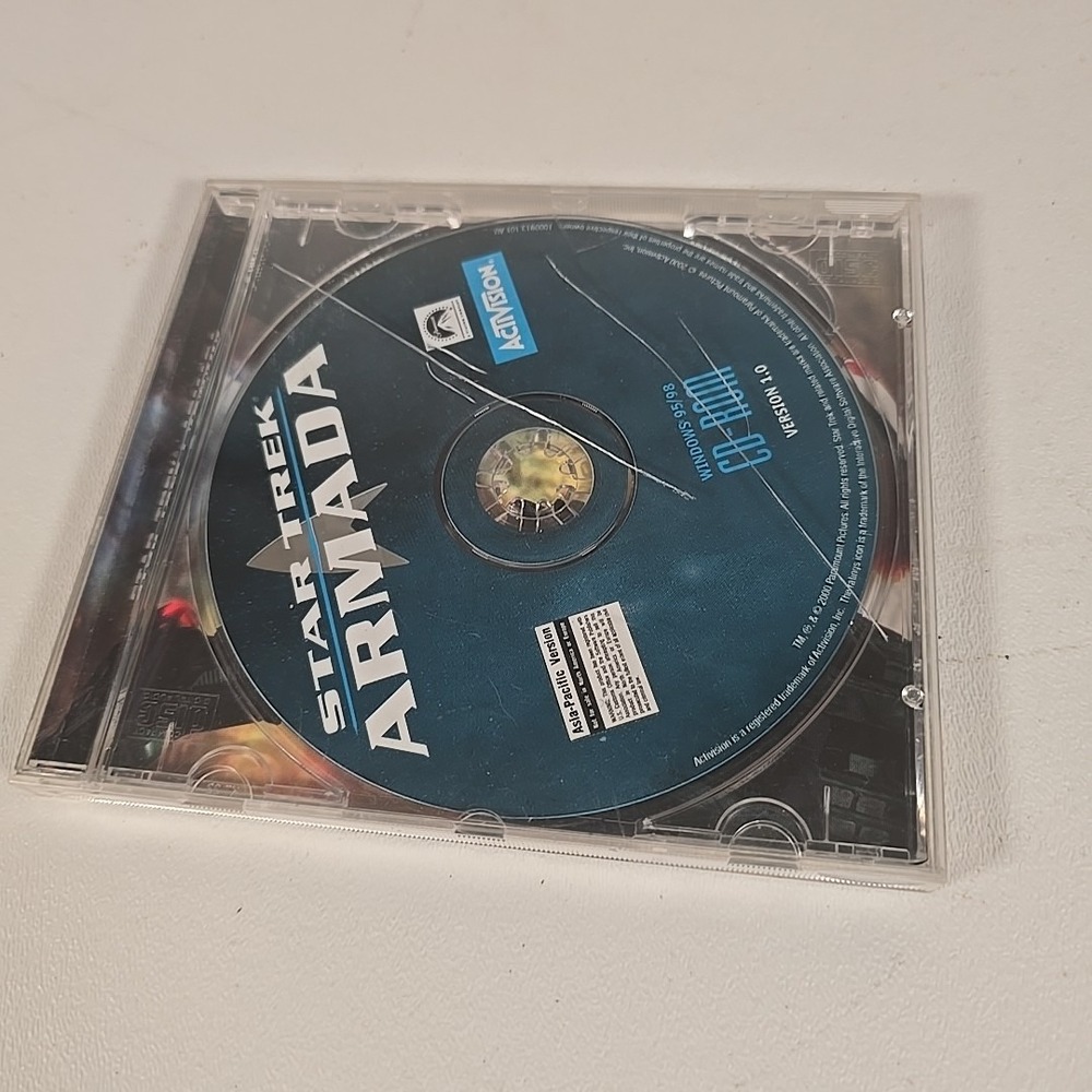 Star Trek Armada (2000) PC CD ROM Computer Video Game, Sci Fi Fantasy RTS RPG
